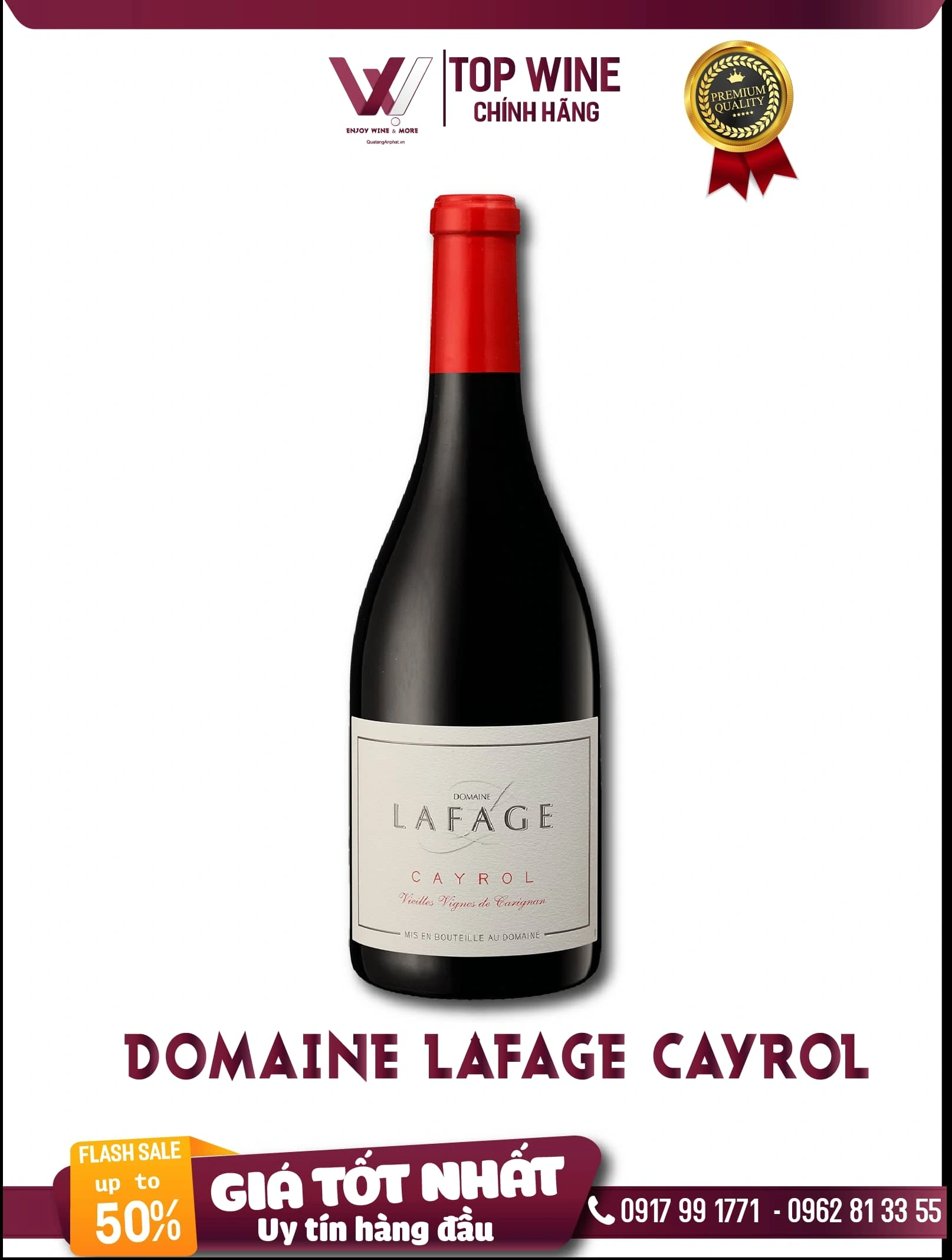 Rượu vang đỏ Domaine Lafage Cayrol Pháp 750ml 14.5% ?? Rượu vang đỏ Domaine Lafage Cayrol Pháp 750ml 14.5%