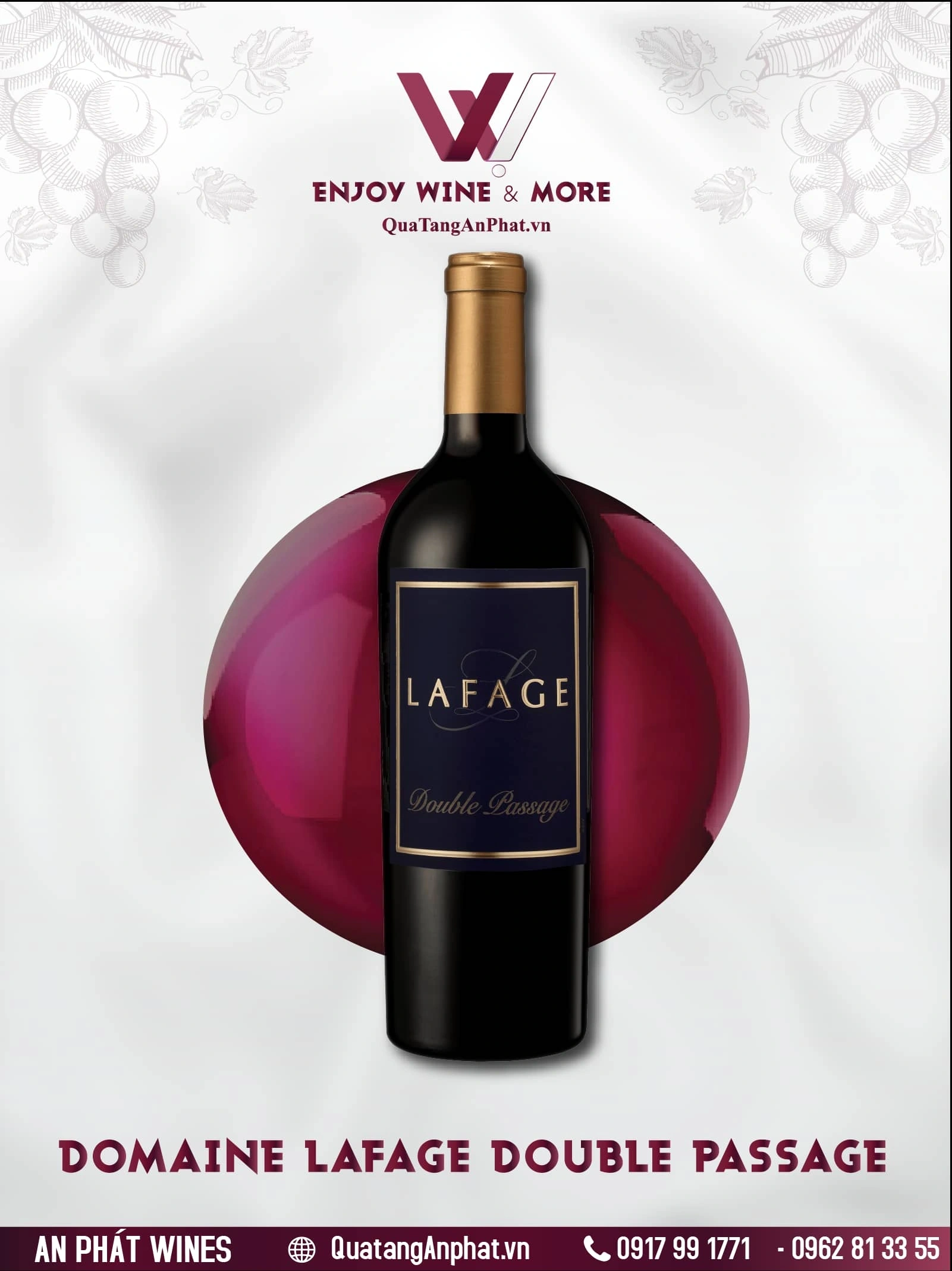 Rượu vang đỏ Domaine Lafage Double Passage Pháp 750ml 15% ?? Rượu vang đỏ Domaine Lafage Double Passage Pháp 750ml 15%