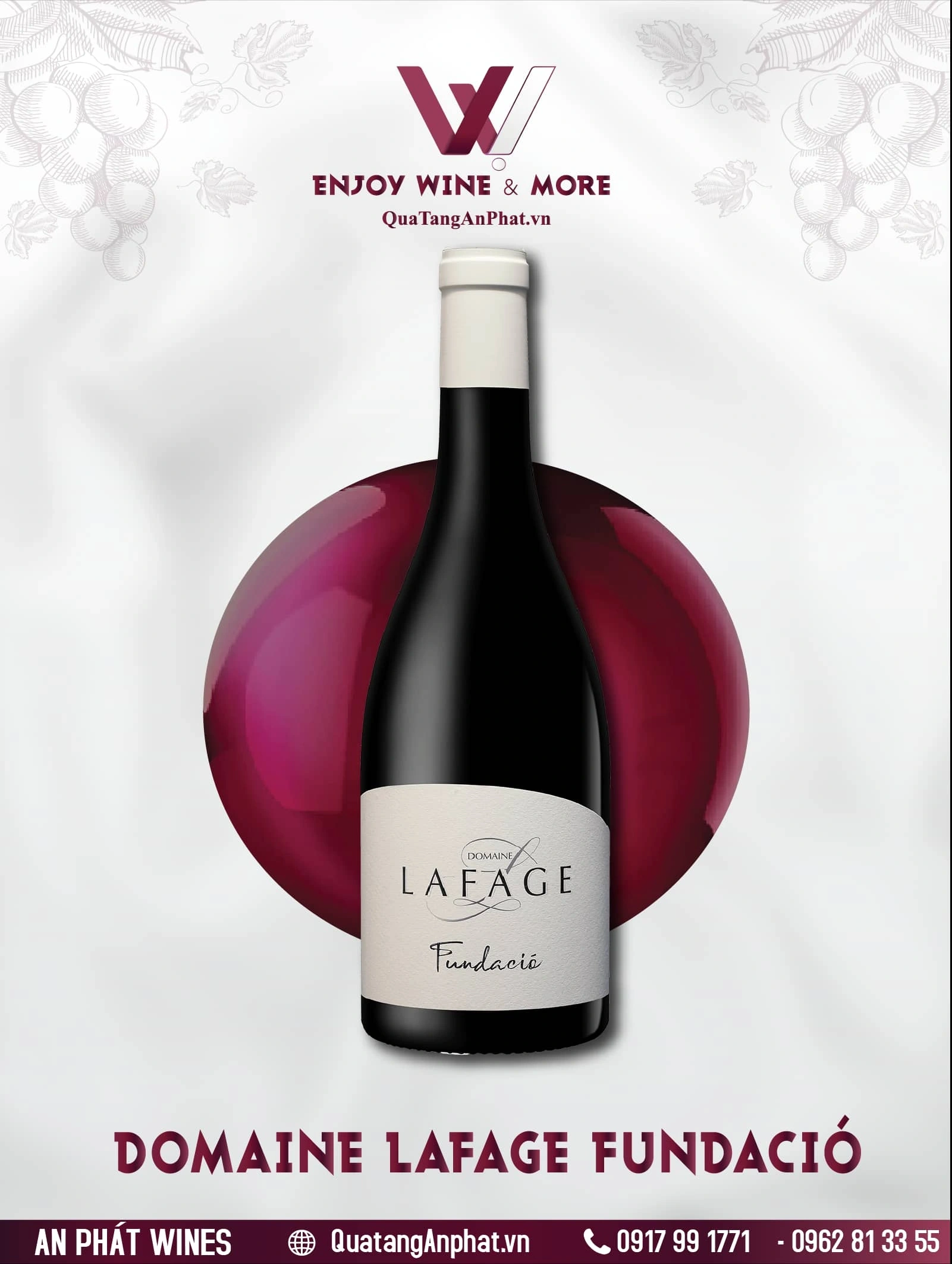 Rượu vang đỏ Domaine Lafage Fundació Pháp 750ml 15% ?? Rượu vang đỏ Domaine Lafage Fundació Pháp 750ml 15%