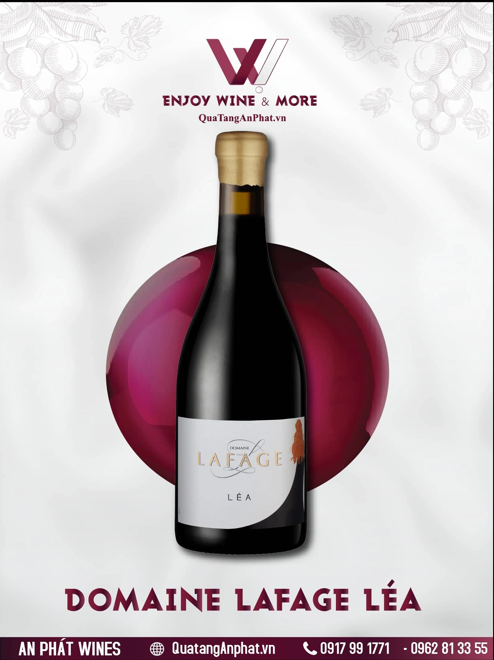 Rượu vang đỏ Domaine Lafage Léa Pháp 750ml 14.5% ?? Rượu vang đỏ Domaine Lafage Léa Pháp 750ml 14.5%