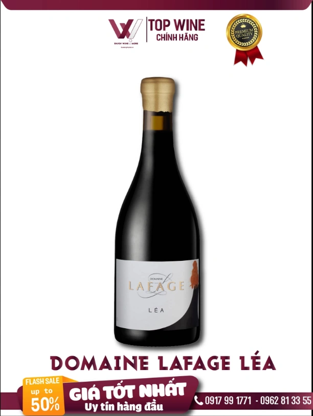 Rượu vang đỏ Domaine Lafage Léa Pháp 750ml 14.5%
