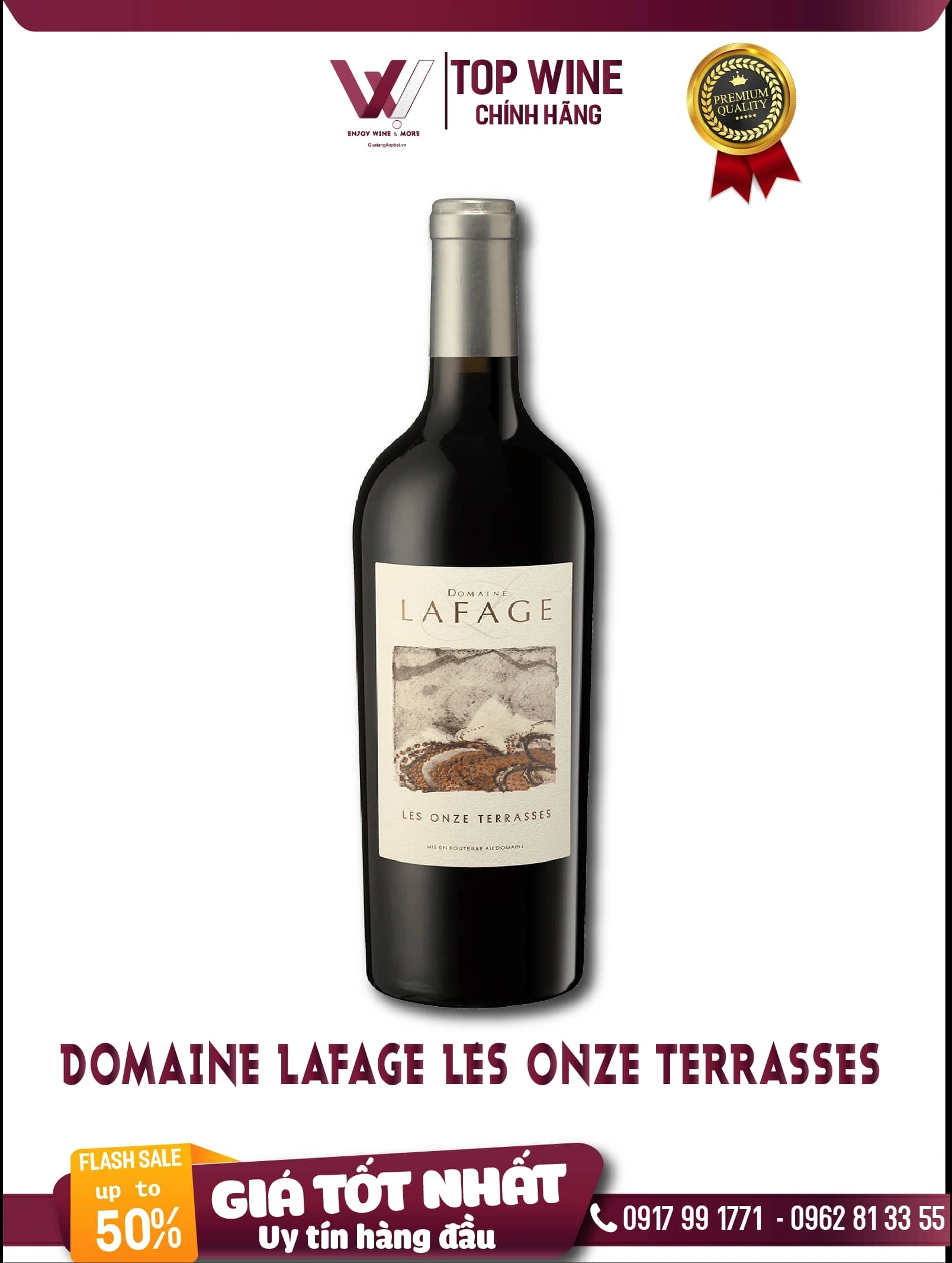 Rượu vang đỏ Domaine Lafage Les Onze Terrasses Pháp 750ml 15% ?? Rượu vang đỏ Domaine Lafage Les Onze Terrasses Pháp 750ml 15%