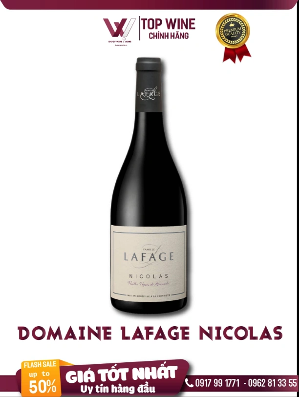 Rượu vang đỏ Domaine Lafage Nicolas 750ml 15%