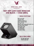 Máy ướp lạnh Caso WineCase One Black - 1 chai (Đức)