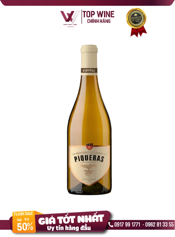 Rượu vang trắng  Piqueras Wild fermented Spain 750ml