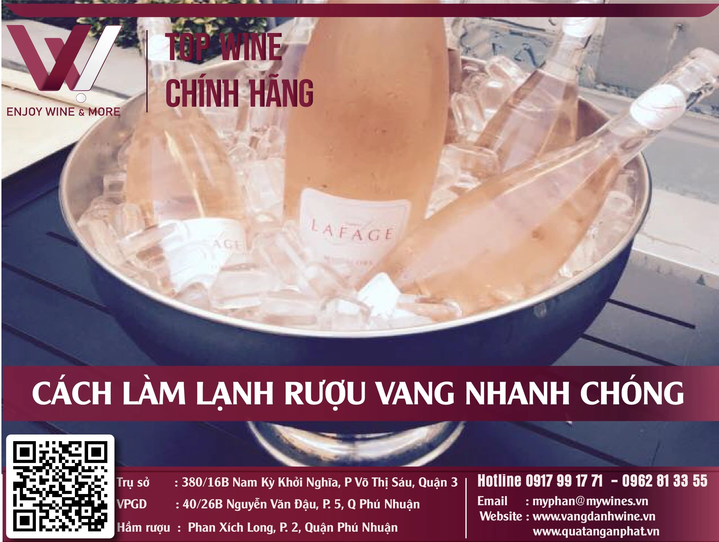 Cách làm lạnh rượu vang nhanh chóng: Bí quyết để ly rượu thêm ngon