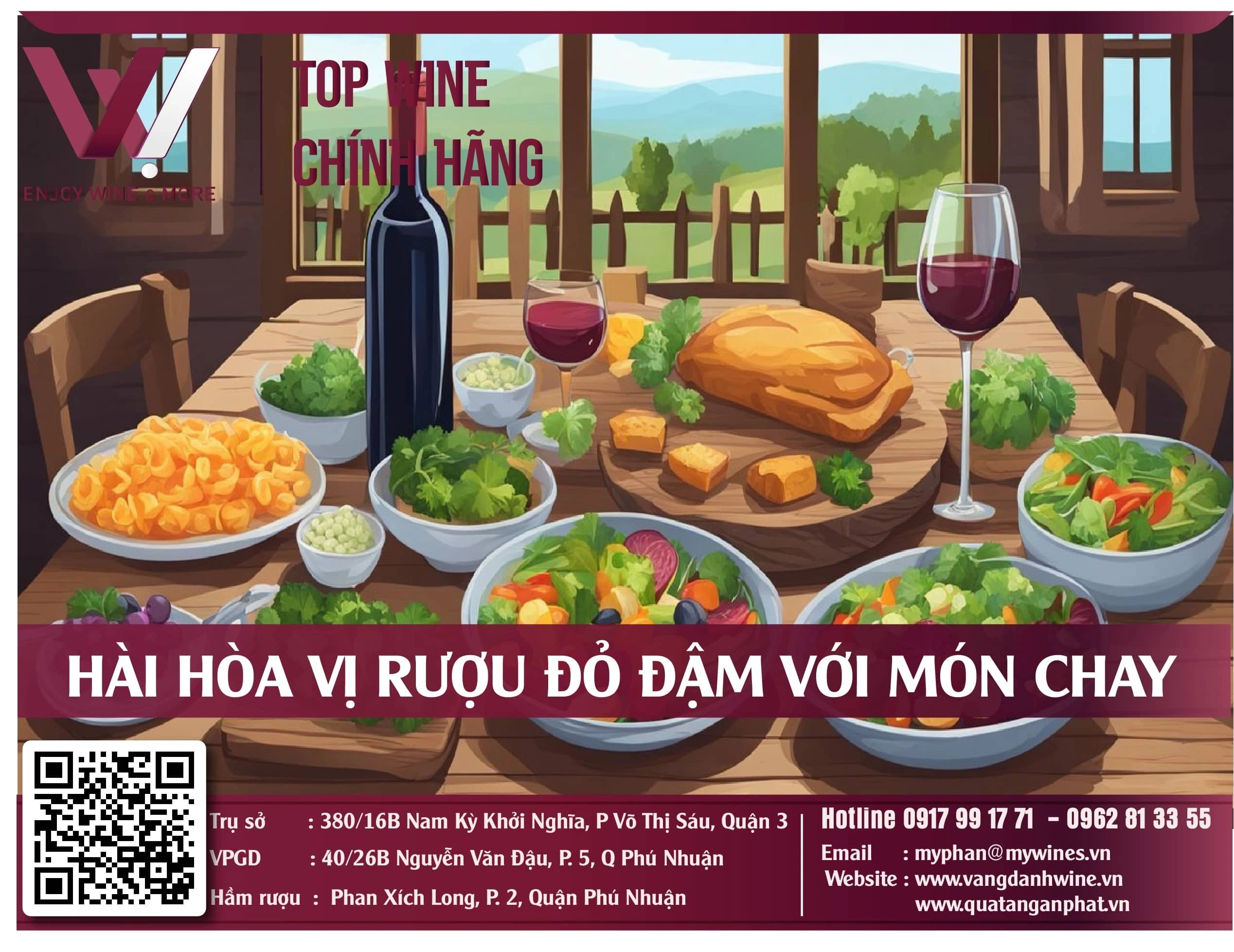 Hài hòa vị rượu đỏ đậm với món chay-Bí quyết kết hợp đầy sáng tạo