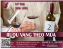 Rượu vang theo mùa -Hương vị thay đổi cùng thời gian